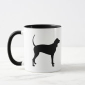 Mug Chien de Coonhound (noir) (Gauche)