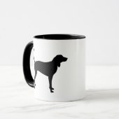 Mug Chien de Coonhound (noir) (Devant gauche)