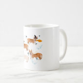 Mug Chien de Corgi d'Halloween (Devant droit)