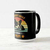 Mug Chien de Corgi drôle (Devant droit)