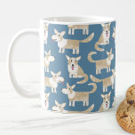 Mug Chien de Corgi mignon<br><div class="desc">Adorable Pembroke Welsh Corgi motif chien sur un arrière - plan vert turquoise. Art original de Nic Squirrell.</div>