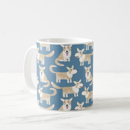 Mug Chien de Corgi mignon (Devant gauche)