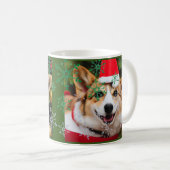 Mug Chien de Corgi souriant Noël fun (Devant droit)