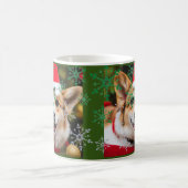 Mug Chien de Corgi souriant Noël fun (Centre)
