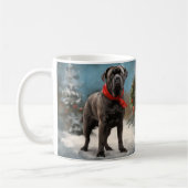Mug Chien de Corso en canne à neige Noël (Gauche)