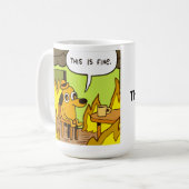 Mug Chien de crypto drôle, C'est bien. (Devant gauche)