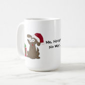 Mug Chien de dessin animé drôle avec citation (Devant gauche)