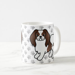 Mug Chien de dessin animé japonais Chin marron et blan