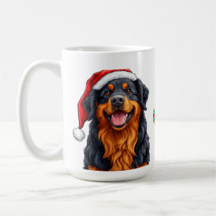 Mug Chien de dessin animé joyeux portant un chapeau de