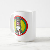 Mug Chien de dessin animé mignon avec collier (Devant gauche)