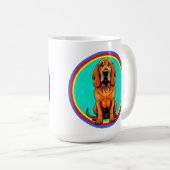 Mug Chien de dessin animé mignon avec collier (Devant droit)