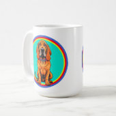 Mug Chien de dessin animé mignon avec collier (Devant gauche)