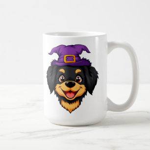 Mug Chien de dessin animé mignon portant un chapeau de