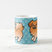 Mug Chien de dessin animé Tibétain Spaniel rouge (Centre)