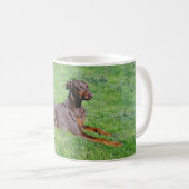 Mug Chien de dobermann (Devant droit)