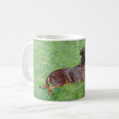 Mug Chien de dobermann (Devant gauche)