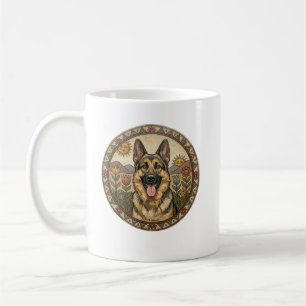 Mug Chien de garde fantaisiste : Art naïf Berger allem