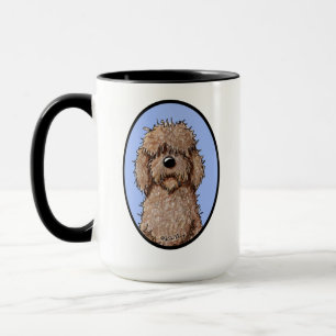 Mug Chien de griffonnage de chocolat de KiniArt