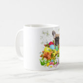 Mug Chien De Grotte Français Avec Oeufs De Pâques (Devant gauche)