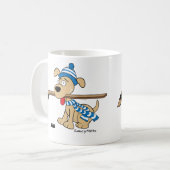 Mug Chien de hockey sur caricature (Devant gauche)