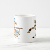 Mug Chien de hockey sur caricature (Centre)