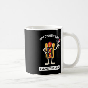 Mug Chien de Hot Diggity 4 juillet BBQ patriotique Cui