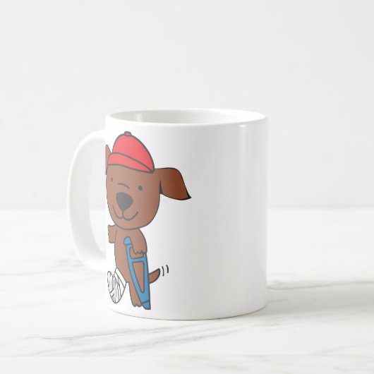 Mug Chien de jambe cassé (Devant gauche)