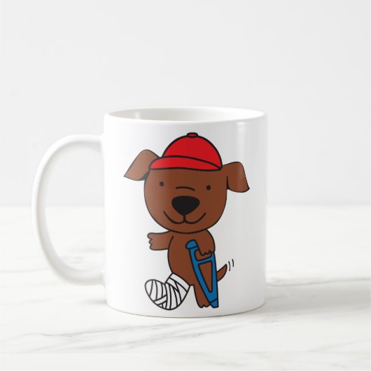 Mug Chien de jambe cassé (Gauche)