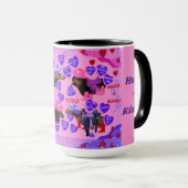 Mug Chien de la Saint-Valentin Weenie (Devant droit)