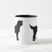 Mug Chien de Labradoodle (dans le noir) (Centre)