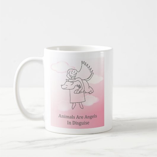 Mug Chien de l'ange Fuzzy Express® (Gauche)