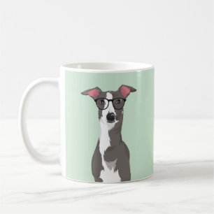 Mug Chien de lévrier italien de hippie pour des