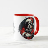 Mug Chien de montagne bernois de Noël (Devant droit)