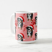 Mug Chien de montagne bernois de Noël (Devant gauche)
