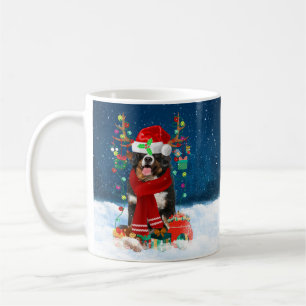 Mug Chien de montagne bernois en neige avec cadeaux de
