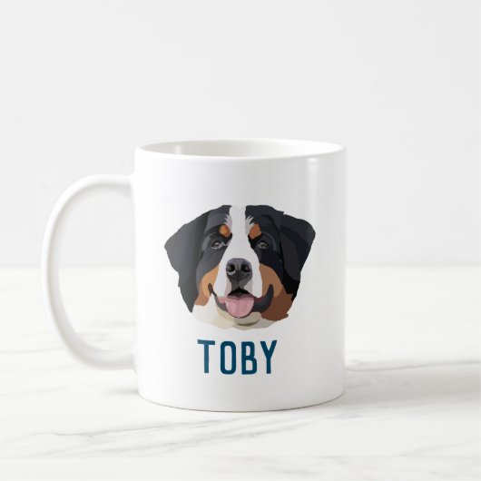 Mug Chien de montagne bernois personnalisé  (Gauche)