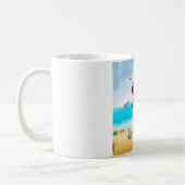 Mug Chien de montagne bernois sur la plage (Gauche)