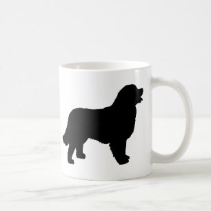 Mug Chien de montagne de Bernese (silhouette noire)