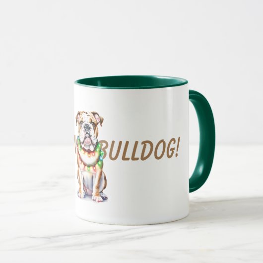 Mug Chien de Noël (Devant droit)
