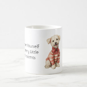 Mug Chien de Noël au pull rouge blanc