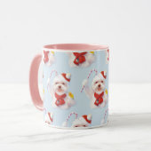 Mug Chien de Noël avec Sucre de canne (Devant gauche)