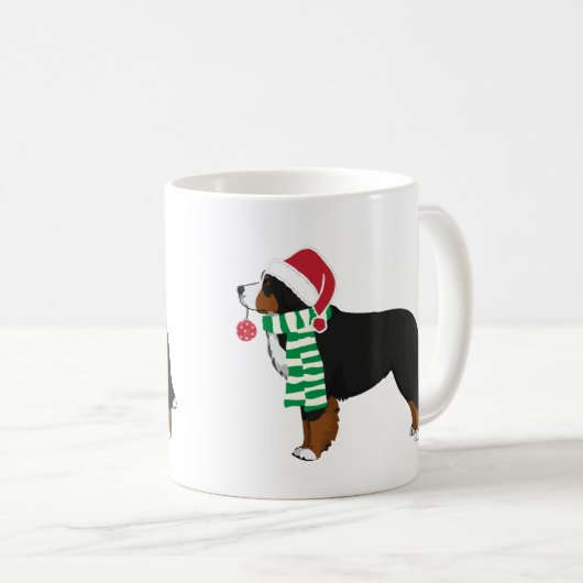 Mug Chien de Noël Bernese Mountain (Devant droit)