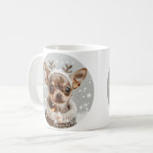 Mug Chien de Noël Chihuahua Reindeer (Devant gauche)