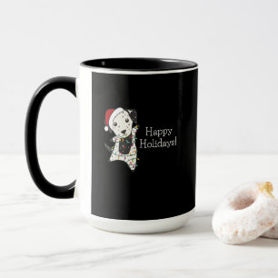 Mug Chien de Noël Dalmatien Animaux d'hiver Chiens
