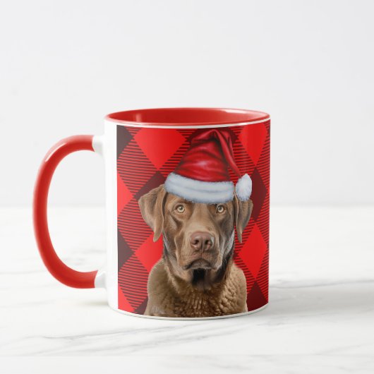 Mug Chien de Noël de la baie de Chesapeake (Gauche)
