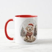 Mug Chien de Noël du Labrador Retriever (Gauche)