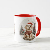 Mug Chien de Noël du Labrador Retriever (Devant droit)