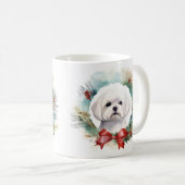 Mug Chien de Noël festif de Malte (Devant droit)