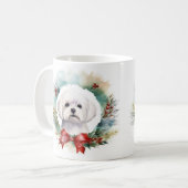 Mug Chien de Noël festif de Malte (Devant gauche)