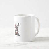 Mug Chien de Noël Fou de Chien de Noel de Père Noël Lu (Devant droit)